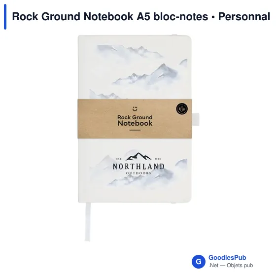 Carnet A5 personnalisable Rock Ground avec logo - Image 5