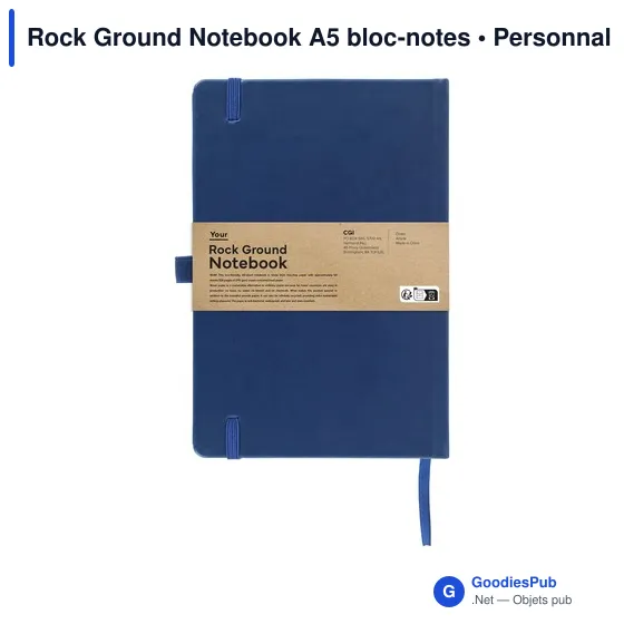 Carnet A5 personnalisable Rock Ground avec logo - Image 10