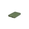 Variante Vert olive - Batterie externe personnalisable 5000 mAh en R-ABS avec logo - Rock