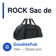 ROCK Sac de sport en PU souple - Miniature 1