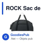 ROCK Sac de sport en PU souple - Miniature 2