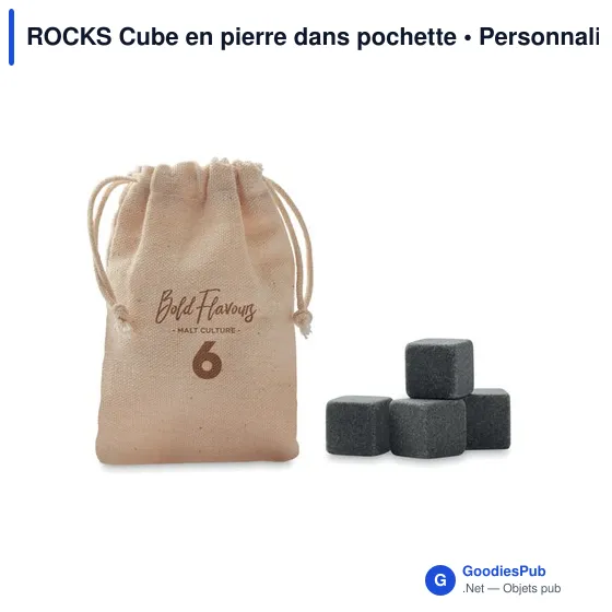 ROCKS Cube en pierre dans pochette - Image 2