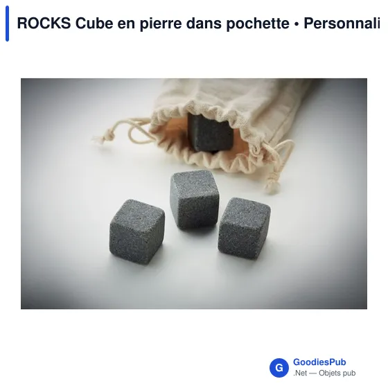ROCKS Cube en pierre dans pochette - Image 3
