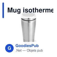 Mug isotherme personnalisable avec logo pour entreprises - Miniature 1
