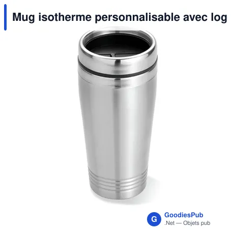 Mug isotherme personnalisable avec logo pour entreprises