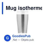 Mug isotherme personnalisable avec logo pour entreprises - Miniature 4
