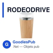 RODEODRIVE+ Gourde double paroi Bambou 400ml - Miniature 1