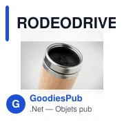 RODEODRIVE+ Gourde double paroi Bambou 400ml - Miniature 3