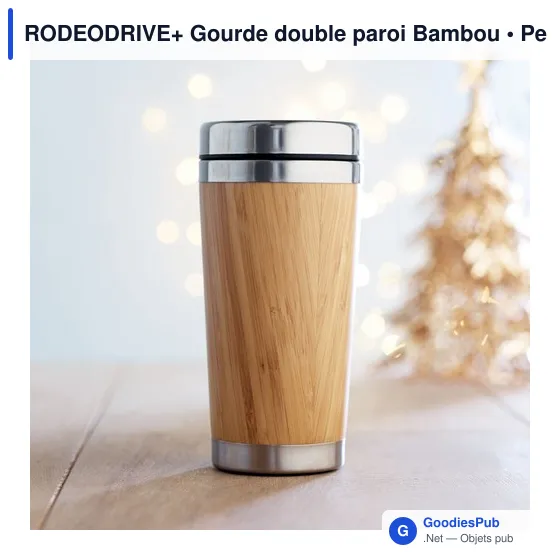 RODEODRIVE+ Gourde double paroi Bambou 400ml - Image 5