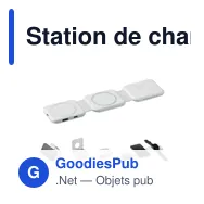 Station de charge personnalisable ROIS avec logo - 3 points de charge - Miniature 1
