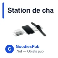Station de charge personnalisable ROIS avec logo - 3 points de charge - Miniature 2