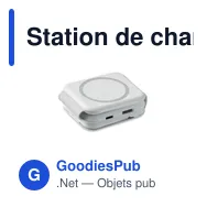 Station de charge personnalisable ROIS avec logo - 3 points de charge - Miniature 3