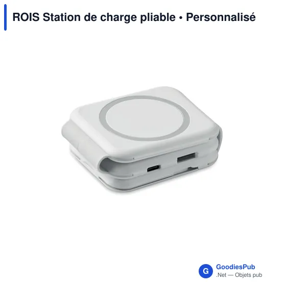 Station de charge personnalisable ROIS avec logo - 3 points de charge - Image 3