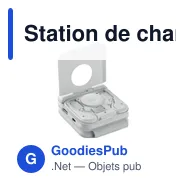 Station de charge personnalisable ROIS avec logo - 3 points de charge - Miniature 4
