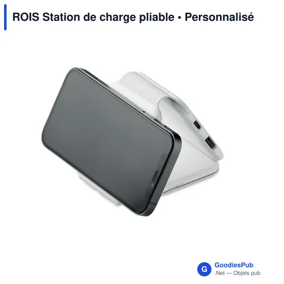 Station de charge personnalisable ROIS avec logo - 3 points de charge - Image 5