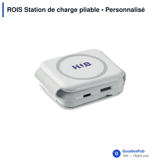 Station de charge personnalisable ROIS avec logo - 3 points de charge - Image 6