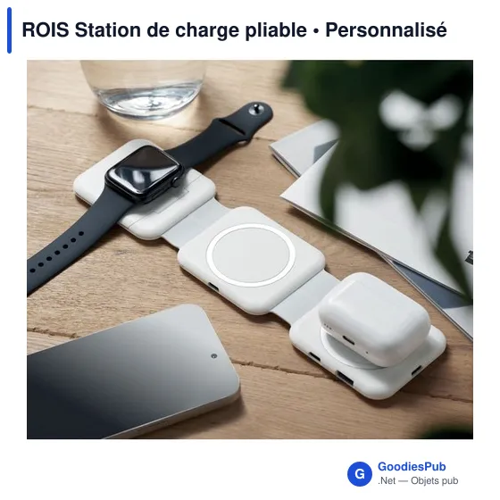 Station de charge personnalisable ROIS avec logo - 3 points de charge - Image 7