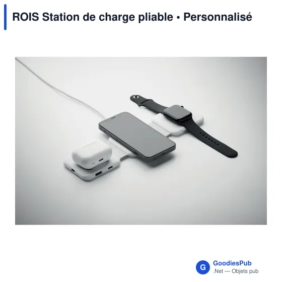 Station de charge personnalisable ROIS avec logo - 3 points de charge - Image 8