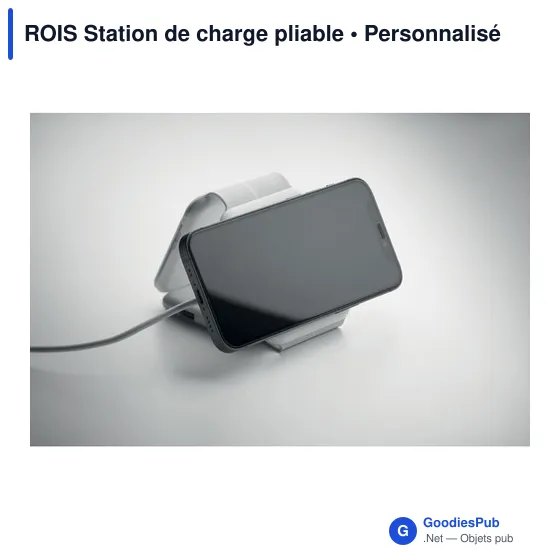 Station de charge personnalisable ROIS avec logo - 3 points de charge - Image 9