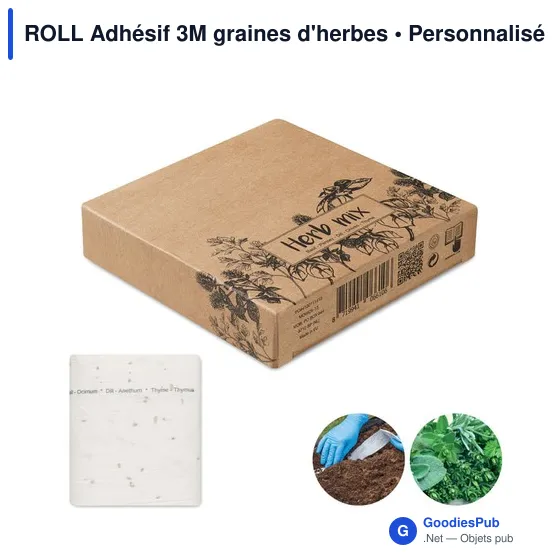 ROLL Adhésif 3M graines d'herbes - Image 1