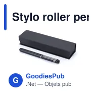 Stylo roller personnalisable en aluminium et laiton avec logo - Bridge - Miniature 2