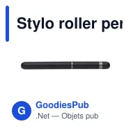 Stylo roller personnalisable en aluminium et laiton avec logo - Bridge - Miniature 3