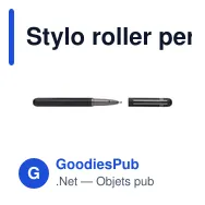 Stylo roller personnalisable en aluminium et laiton avec logo - Bridge - Miniature 4