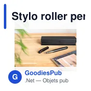 Stylo roller personnalisable en aluminium et laiton avec logo - Bridge - Miniature 5