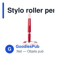 Stylo roller personnalisable Kasty avec logo - bleu - Miniature 11