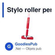 Stylo roller personnalisable Kasty avec logo - bleu - Miniature 12