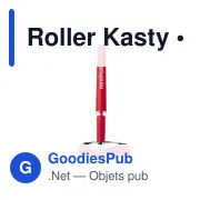 Stylo roller personnalisable Kasty avec logo - bleu - Miniature 8