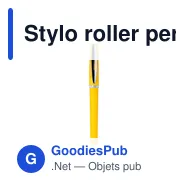 Stylo roller personnalisable Kasty avec logo - bleu - Miniature 10