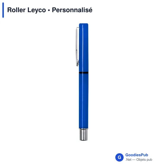 Stylo roller personnalisable Leyco avec logo - Jaune - Image 9