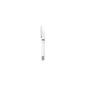 Variante blanc - Stylo roller personnalisable Leyco avec logo - Jaune