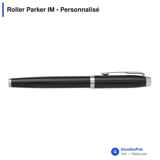 Stylo roller personnalisable Parker IM avec logo - Image 1