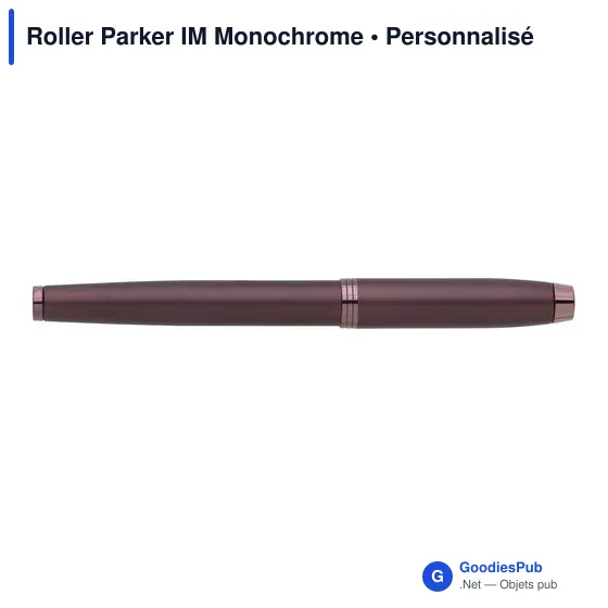 Stylo roller personnalisable Parker IM Monochrome avec logo - Image 5