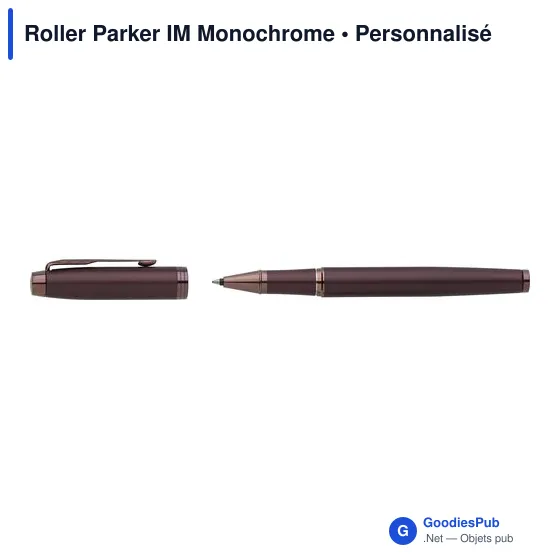 Stylo roller personnalisable Parker IM Monochrome avec logo - Image 6