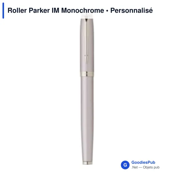 Stylo roller personnalisable Parker IM Monochrome avec logo - Image 8