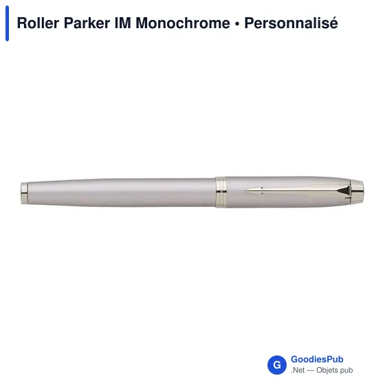 Stylo roller personnalisable Parker IM Monochrome avec logo - Image 9