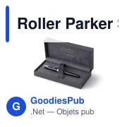 Stylo roller personnalisable Parker Sonnet avec logo - Miniature 2