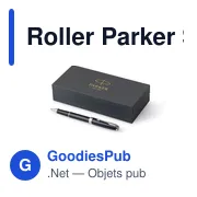 Stylo roller personnalisable Parker Sonnet avec logo - Miniature 4