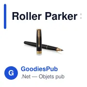 Stylo roller personnalisable Parker Sonnet avec logo - Miniature 2