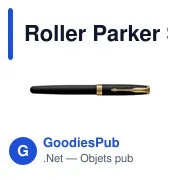 Stylo roller personnalisable Parker Sonnet avec logo - Miniature 5