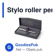 Stylo roller personnalisable Sonnet en acier inoxydable avec logo - Miniature 2