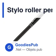 Stylo roller personnalisable en métal avec logo - Deux Anneaux - Miniature 2