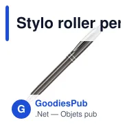 Stylo roller personnalisable en métal avec logo - Deux Anneaux - Miniature 4