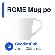 ROME Mug porcelaine 250 ml - Miniature 1