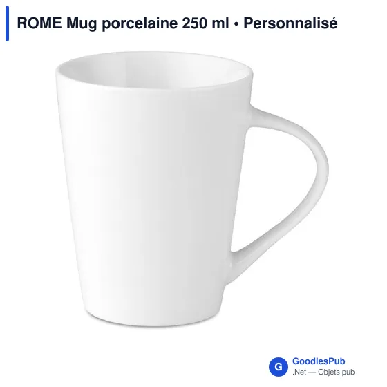 ROME Mug porcelaine 250 ml - Image 1