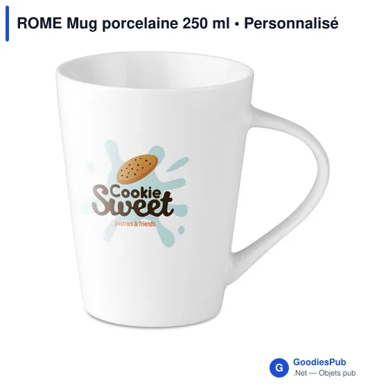 ROME Mug porcelaine 250 ml - Image 2