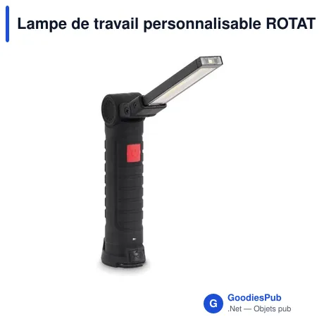 Lampe de travail personnalisable ROTATE avec logo